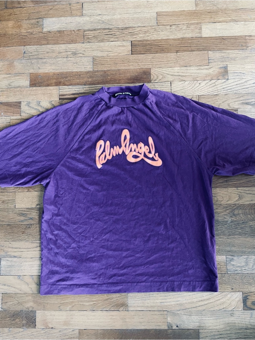 Palm Angels Purple Tee w Peach 🍑 Script